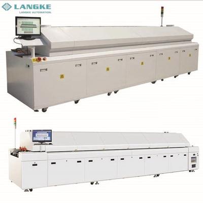 Automatic 6,8,10,12 zones lead free pcb board reflow soldering machine